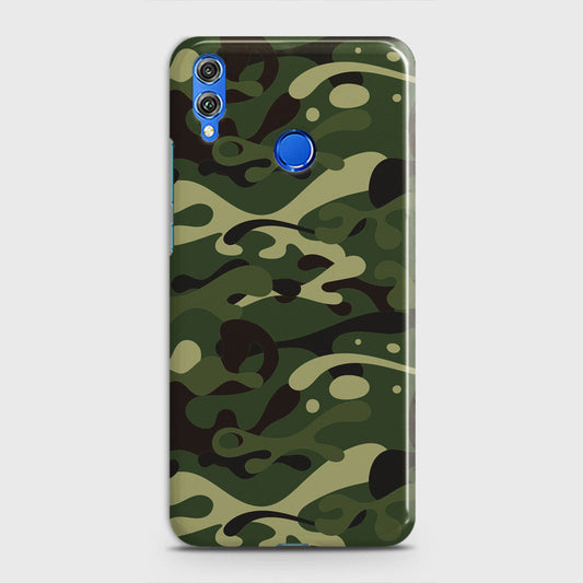 Huawei Honor Play Cover - Camo Series - Forest Green Design - Matte Finish - Snap On Hard Case with LifeTime Colors Guarantee