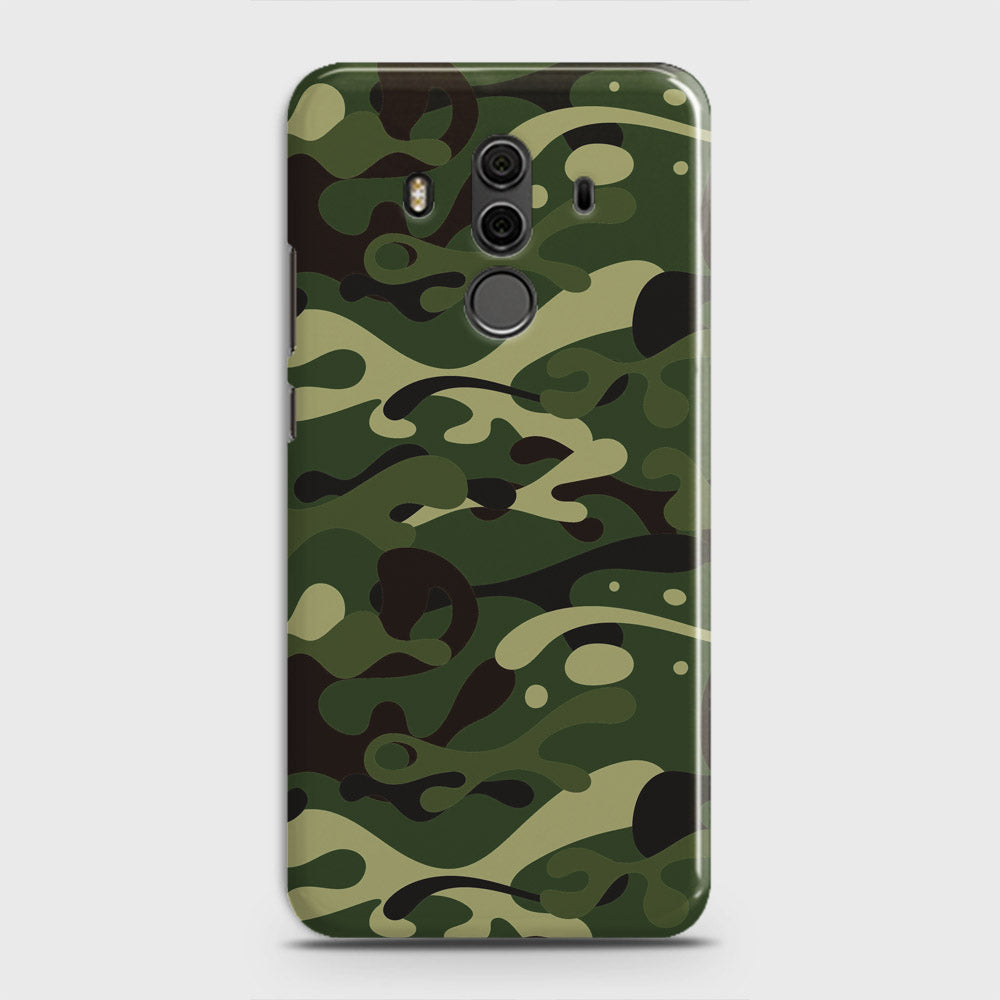 Huawei Mate 10 Pro Cover - Camo Series - Forest Green Design - Matte Finish - Snap On Hard Case with LifeTime Colors Guarantee