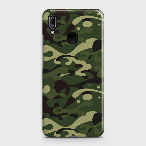 Vivo V11 Cover - Camo Series - Forest Green Design - Matte Finish - Snap On Hard Case with LifeTime Colors Guarantee
