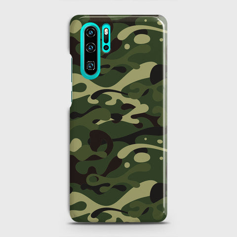 Huawei P30 Pro Cover - Camo Series - Forest Green Design - Matte Finish - Snap On Hard Case with LifeTime Colors Guarantee