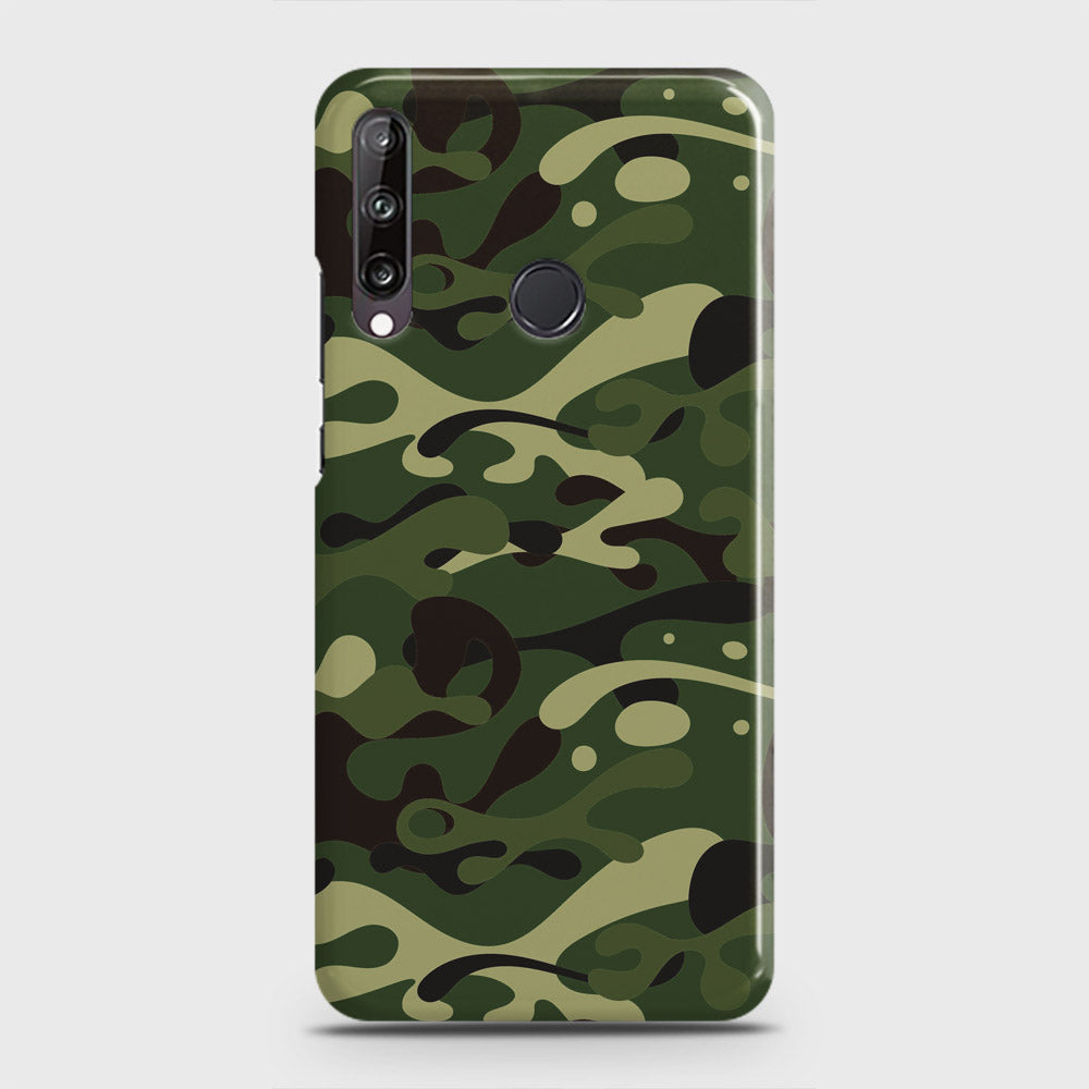Huawei Y7p  Cover - Camo Series - Forest Green Design - Matte Finish - Snap On Hard Case with LifeTime Colors Guarantee