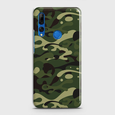 Huawei Y9 Prime 2019 Cover - Camo Series - Forest Green Design - Matte Finish - Snap On Hard Case with LifeTime Colors Guarantee