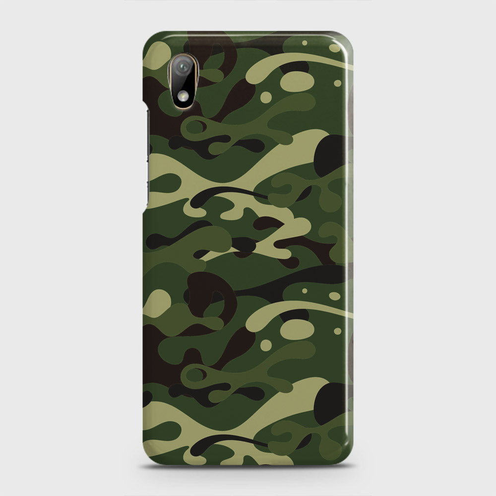 Huawei Y5 2019 Cover - Camo Series - Forest Green Design - Matte Finish - Snap On Hard Case with LifeTime Colors Guarantee