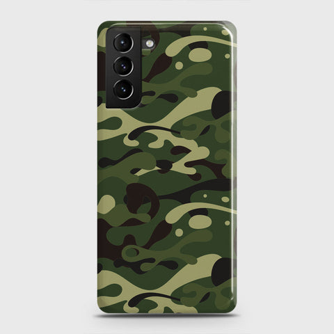 Samsung Galaxy S21 5G Cover - Camo Series - Forest Green Design - Matte Finish - Snap On Hard Case with LifeTime Colors Guarantee