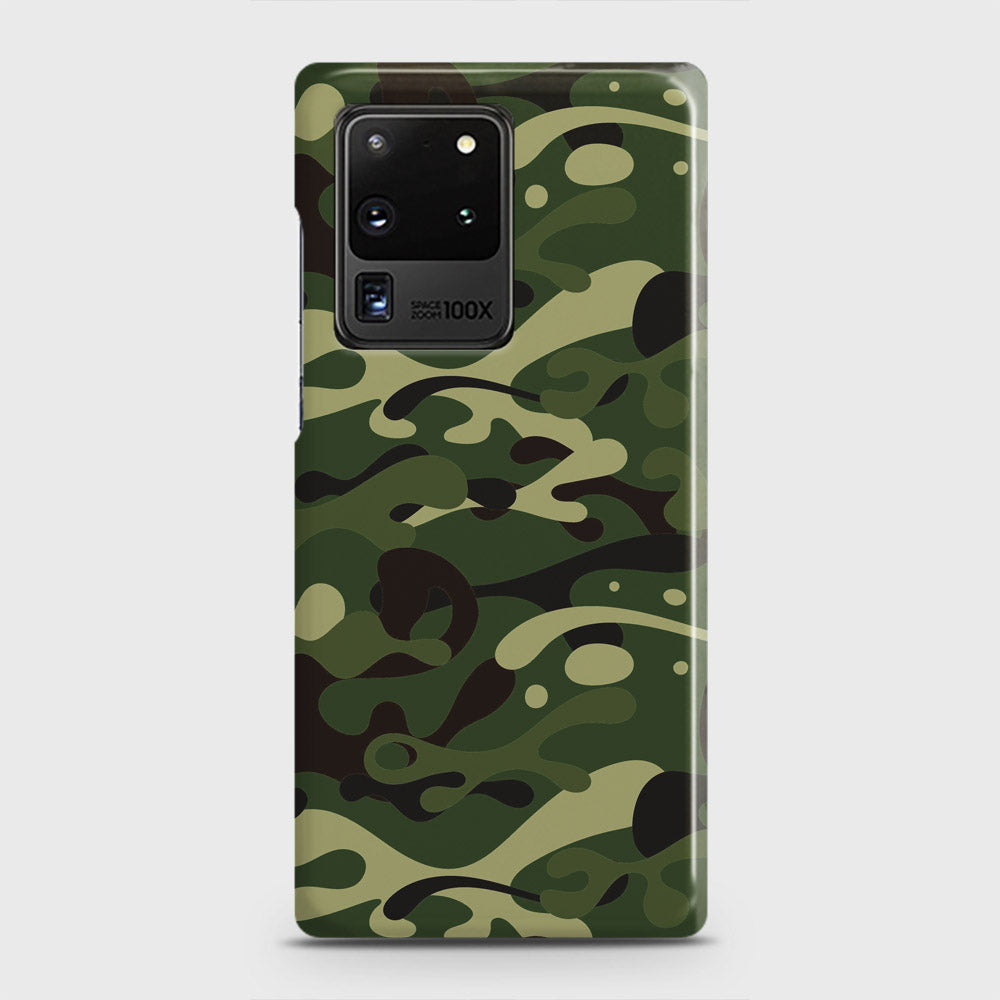Samsung Galaxy S20 Ultra Cover - Camo Series - Forest Green Design - Matte Finish - Snap On Hard Case with LifeTime Colors Guarantee