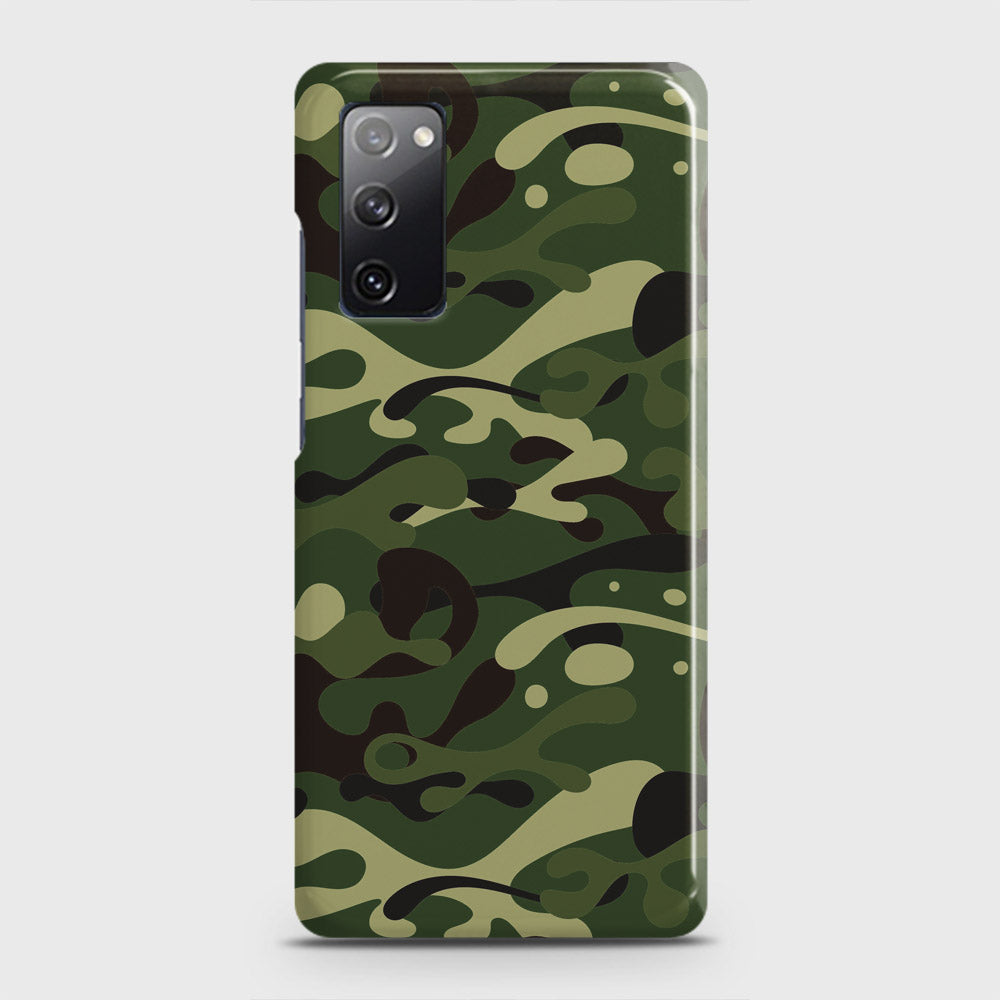 Samsung Galaxy S20 FE Cover - Camo Series - Forest Green Design - Matte Finish - Snap On Hard Case with LifeTime Colors Guarantee