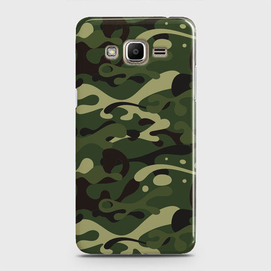 Samsung Galaxy J7 Core Cover - Camo Series - Forest Green Design - Matte Finish - Snap On Hard Case with LifeTime Colors Guarantee