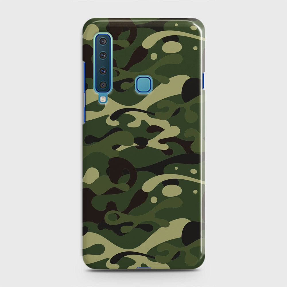 Samsung Galaxy A9 2018 Cover - Camo Series - Forest Green Design - Matte Finish - Snap On Hard Case with LifeTime Colors Guarantee
