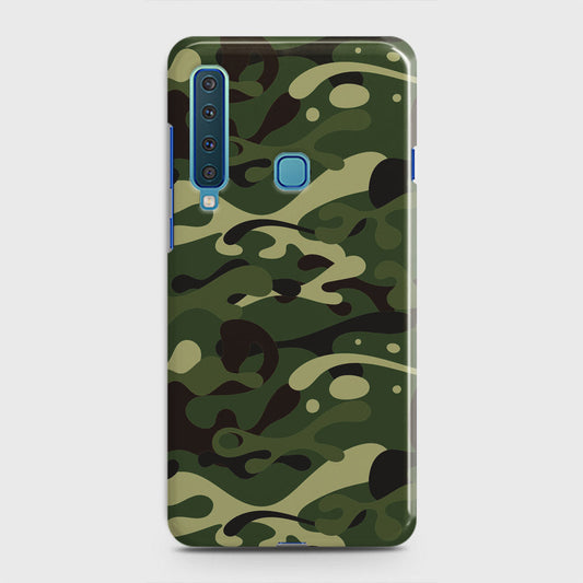 Samsung Galaxy A9 2018 Cover - Camo Series - Forest Green Design - Matte Finish - Snap On Hard Case with LifeTime Colors Guarantee