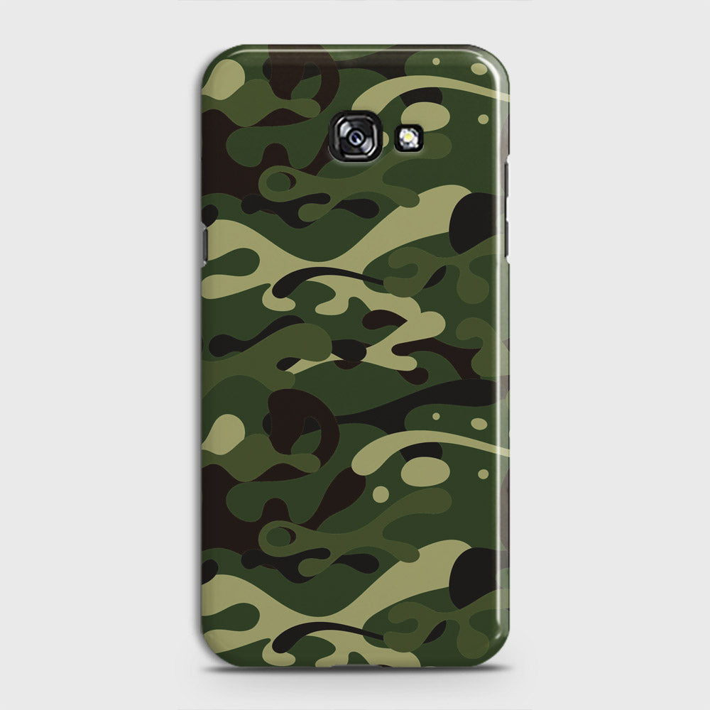 Samsung Galaxy A3 2017 Cover - Camo Series - Forest Green Design - Matte Finish - Snap On Hard Case with LifeTime Colors Guarantee