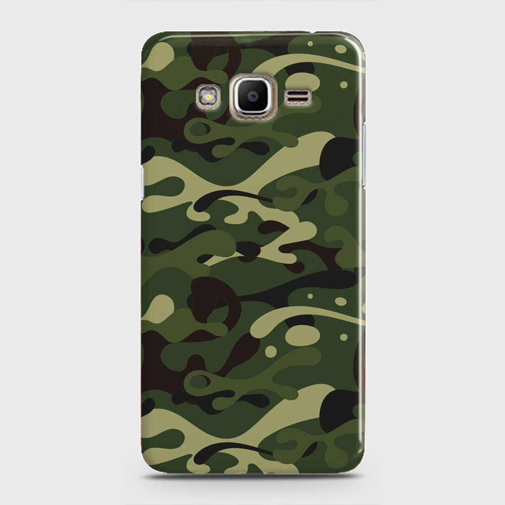 Samsung Galaxy Grand Prime Cover - Camo Series - Forest Green Design - Matte Finish - Snap On Hard Case with LifeTime Colors Guarantee