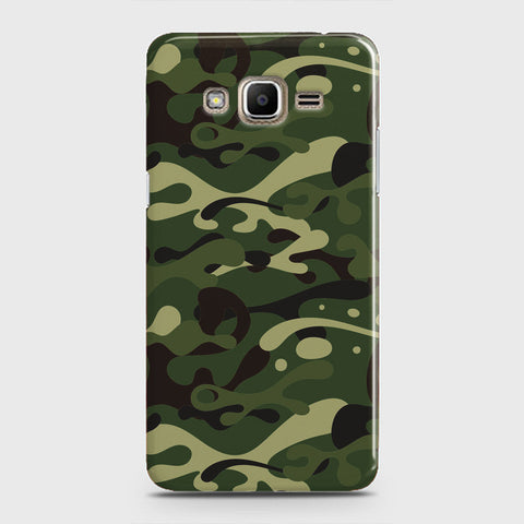 Samsung Galaxy J2 Prime Cover - Camo Series - Forest Green Design - Matte Finish - Snap On Hard Case with LifeTime Colors Guarantee