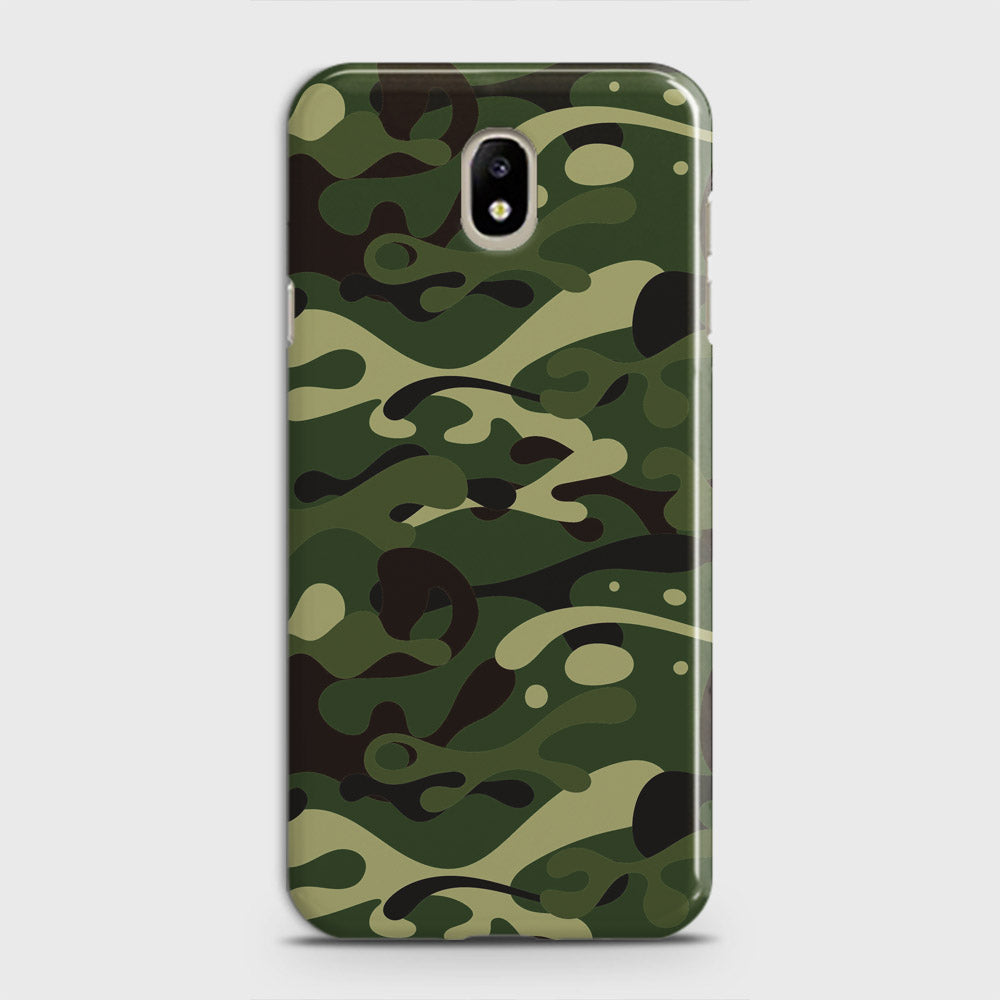 Samsung Galaxy J7 2018 Cover - Camo Series - Forest Green Design - Matte Finish - Snap On Hard Case with LifeTime Colors Guarantee