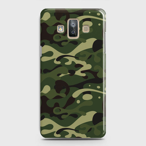Samsung Galaxy J7 Duo Cover - Camo Series - Forest Green Design - Matte Finish - Snap On Hard Case with LifeTime Colors Guarantee