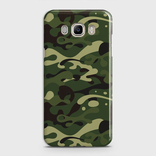 Samsung Galaxy J5 2016 / J510 Cover - Camo Series - Forest Green Design - Matte Finish - Snap On Hard Case with LifeTime Colors Guarantee