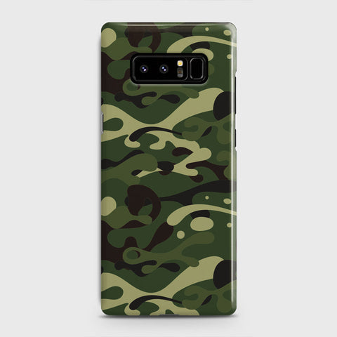Samsung Galaxy Note 8 Cover - Camo Series - Forest Green Design - Matte Finish - Snap On Hard Case with LifeTime Colors Guarantee