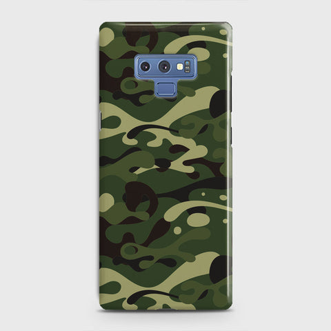 Samsung Galaxy Note 9 Cover - Camo Series - Forest Green Design - Matte Finish - Snap On Hard Case with LifeTime Colors Guarantee