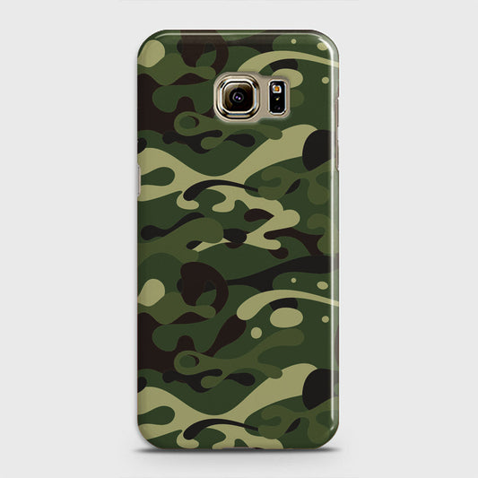 Samsung Galaxy S6 Cover - Camo Series - Forest Green Design - Matte Finish - Snap On Hard Case with LifeTime Colors Guarantee