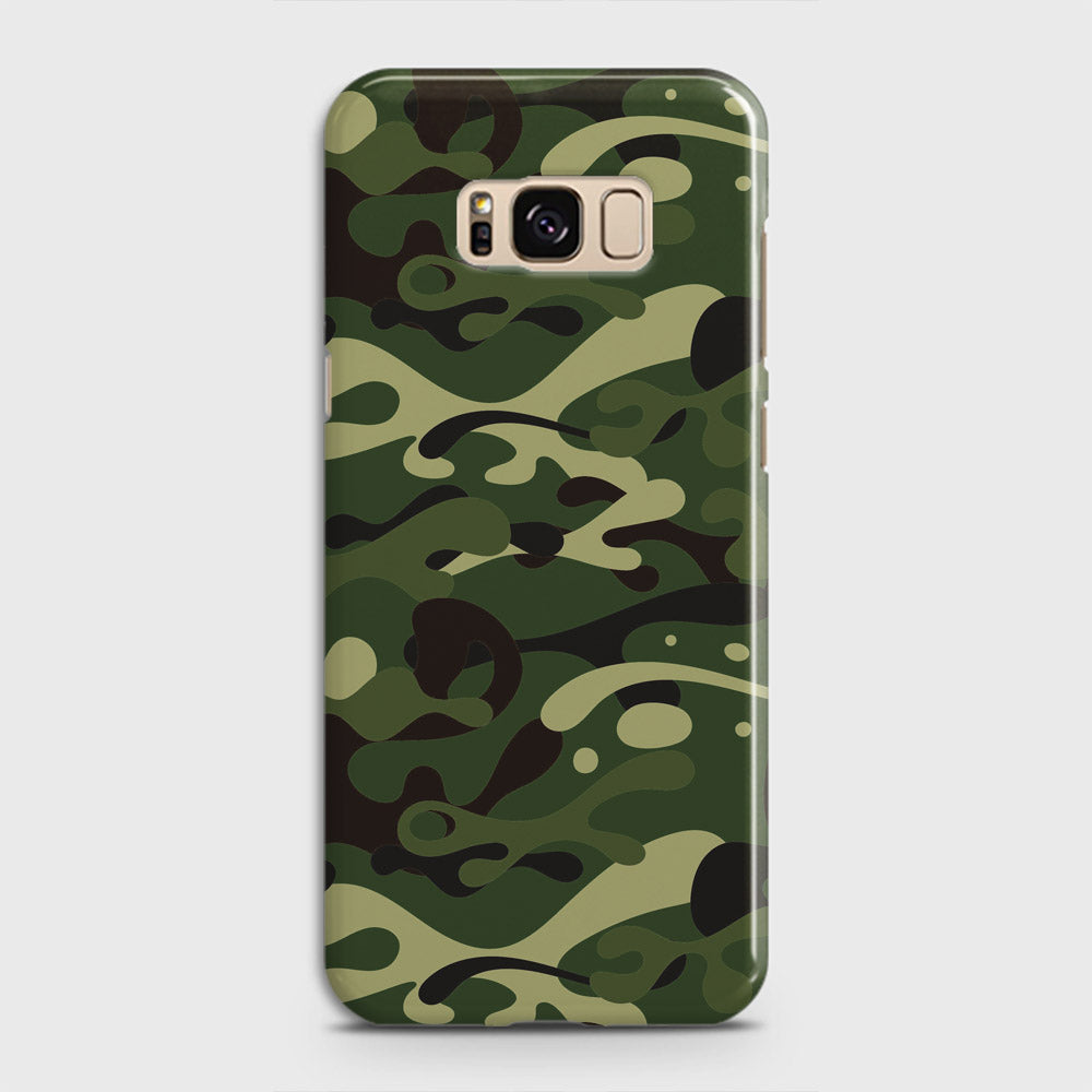 Samsung Galaxy S8 Cover - Camo Series - Forest Green Design - Matte Finish - Snap On Hard Case with LifeTime Colors Guarantee