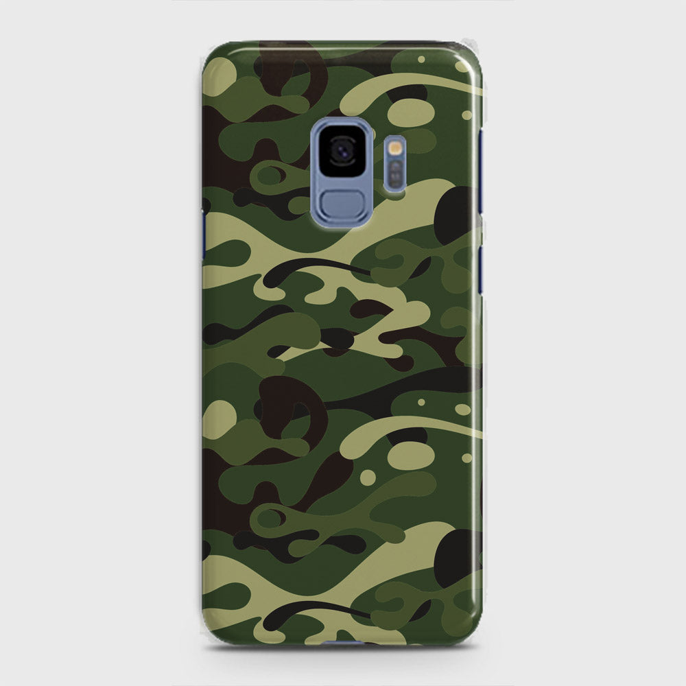 Samsung Galaxy S9 Cover - Camo Series - Forest Green Design - Matte Finish - Snap On Hard Case with LifeTime Colors Guarantee