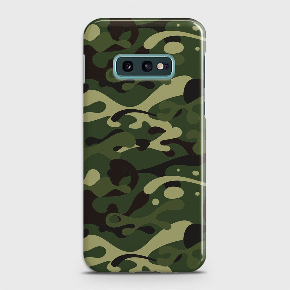 Samsung Galaxy S10e Cover - Camo Series - Forest Green Design - Matte Finish - Snap On Hard Case with LifeTime Colors Guarantee