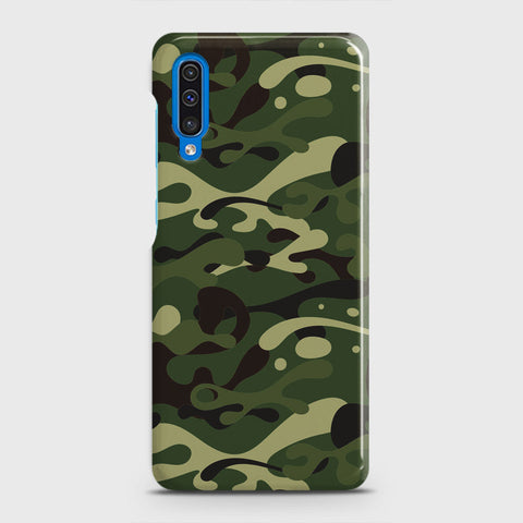 Samsung Galaxy A50 Cover - Camo Series - Forest Green Design - Matte Finish - Snap On Hard Case with LifeTime Colors Guarantee