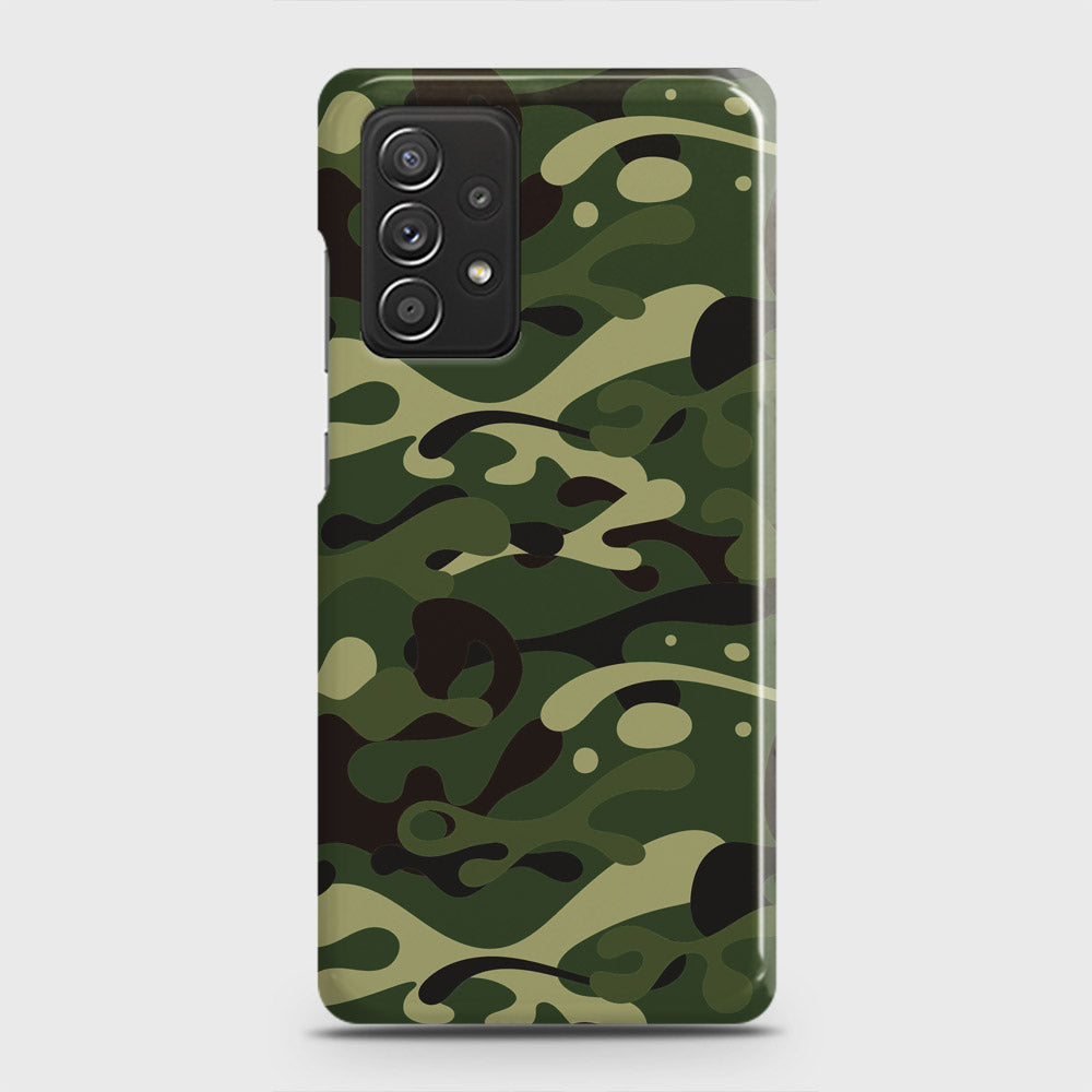 Samsung Galaxy A52 Cover - Camo Series - Forest Green Design - Matte Finish - Snap On Hard Case with LifeTime Colors Guarantee