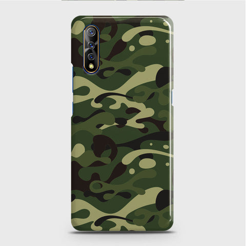 Vivo S1 Cover - Camo Series - Forest Green Design - Matte Finish - Snap On Hard Case with LifeTime Colors Guarantee