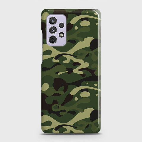 Samsung Galaxy A72 Cover - Camo Series - Forest Green Design - Matte Finish - Snap On Hard Case with LifeTime Colors Guarantee