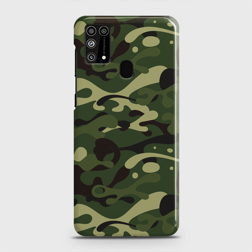 Samsung Galaxy M31 Cover - Camo Series - Forest Green Design - Matte Finish - Snap On Hard Case with LifeTime Colors Guarantee