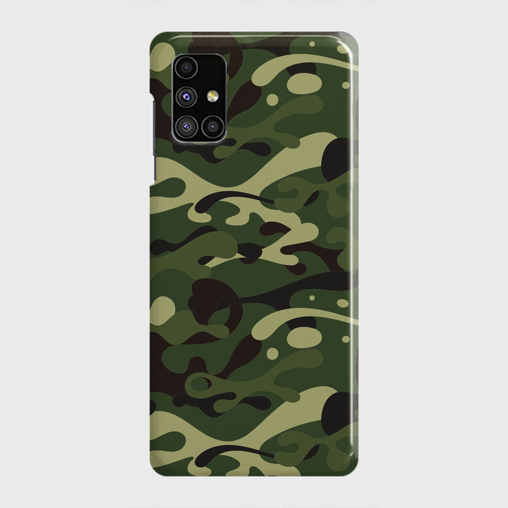 Samsung Galaxy M51 Cover - Camo Series - Forest Green Design - Matte Finish - Snap On Hard Case with LifeTime Colors Guarantee