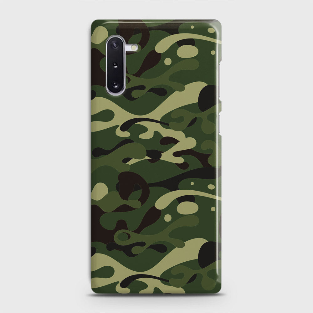 Samsung Galaxy Note 10 Cover - Camo Series - Forest Green Design - Matte Finish - Snap On Hard Case with LifeTime Colors Guarantee