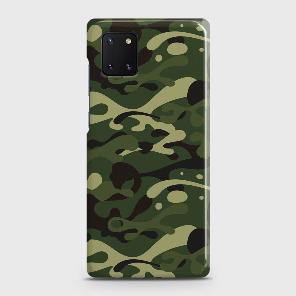 Samsung Galaxy Note 10 Lite Cover - Camo Series - Forest Green Design - Matte Finish - Snap On Hard Case with LifeTime Colors Guarantee