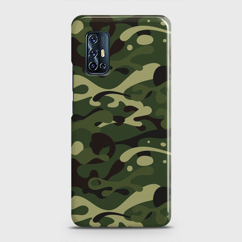 Vivo V17 Cover - Camo Series - Forest Green Design - Matte Finish - Snap On Hard Case with LifeTime Colors Guarantee