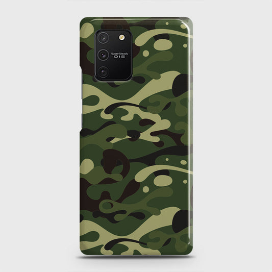 Samsung Galaxy A91 Cover - Camo Series - Forest Green Design - Matte Finish - Snap On Hard Case with LifeTime Colors Guarantee