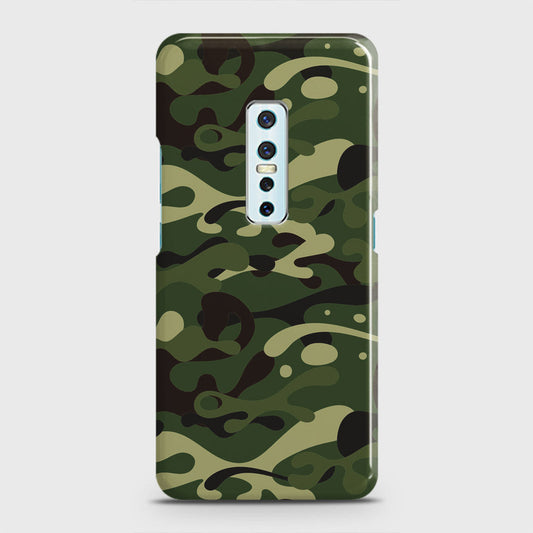 Vivo V17 Pro Cover - Camo Series - Forest Green Design - Matte Finish - Snap On Hard Case with LifeTime Colors Guarantee