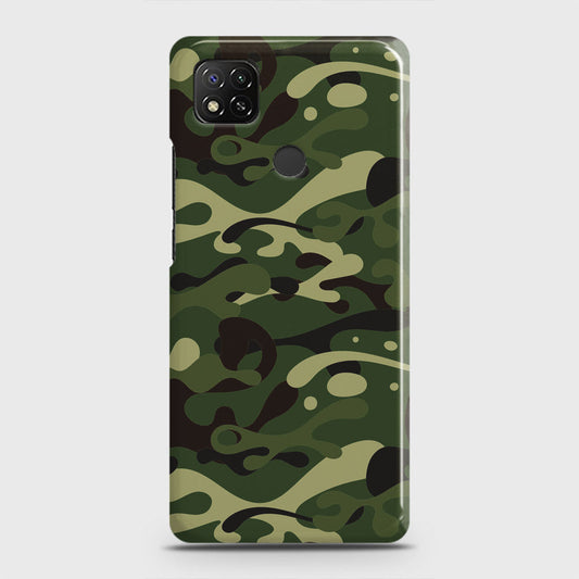 Xiaomi Redmi 9C Cover - Camo Series - Forest Green Design - Matte Finish - Snap On Hard Case with LifeTime Colors Guarantee
