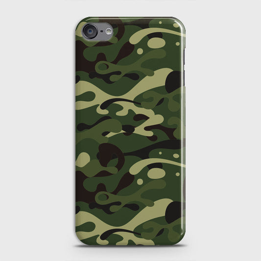 iPod Touch 6 Cover - Camo Series - Forest Green Design - Matte Finish - Snap On Hard Case with LifeTime Colors Guarantee
