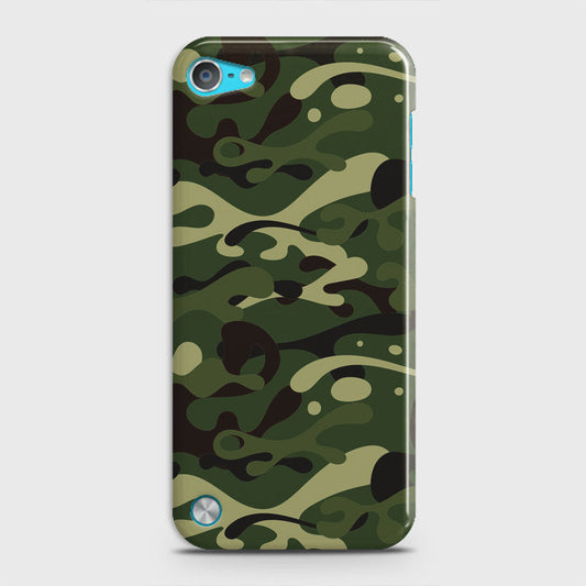 iPod Touch 5 Cover - Camo Series - Forest Green Design - Matte Finish - Snap On Hard Case with LifeTime Colors Guarantee
