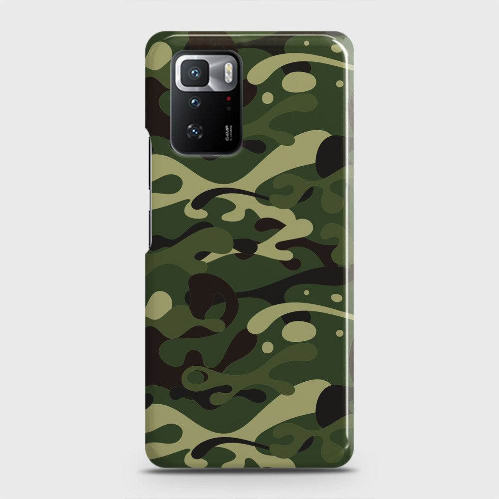 Xiaomi Poco X3 GT Cover - Camo Series - Forest Green Design - Matte Finish - Snap On Hard Case with LifeTime Colors Guarantee