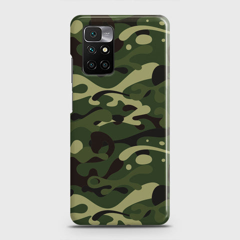 Xiaomi Redmi 10 Cover - Camo Series - Forest Green Design - Matte Finish - Snap On Hard Case with LifeTime Colors Guarantee