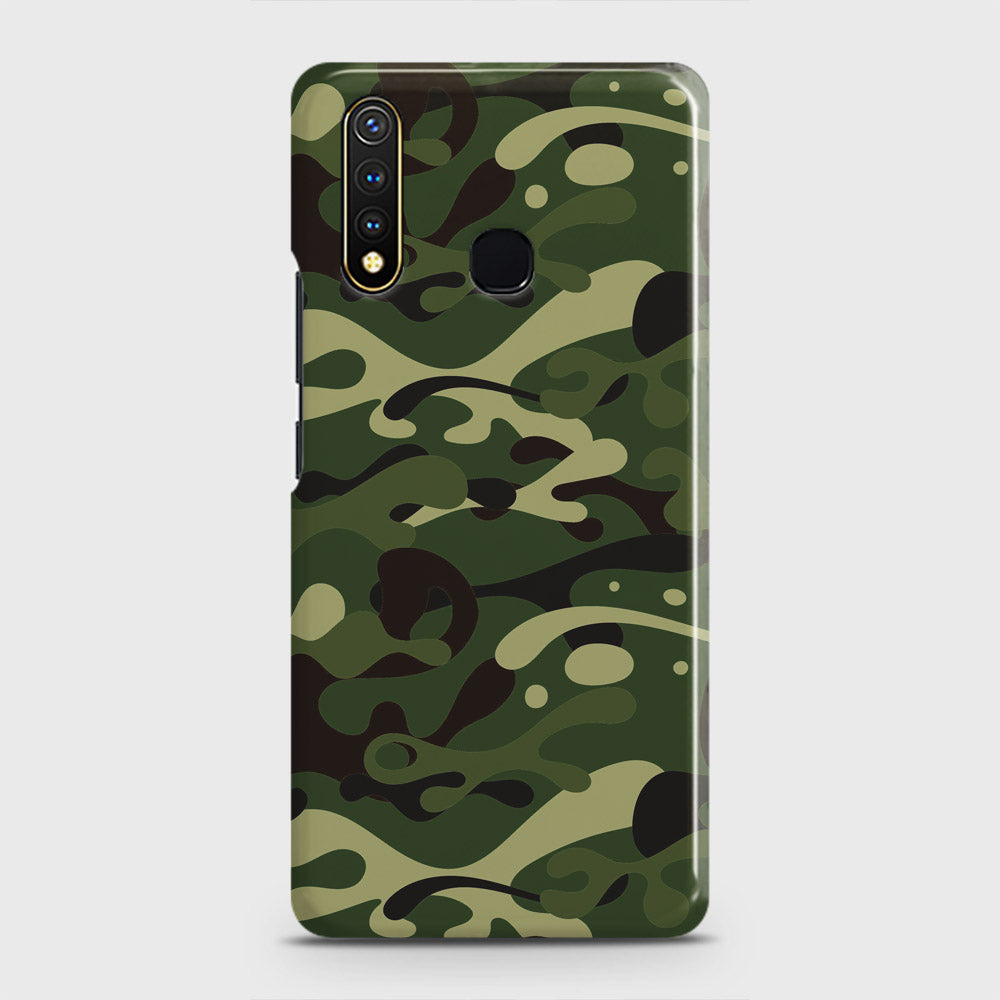 Vivo Y19 Cover - Camo Series - Forest Green Design - Matte Finish - Snap On Hard Case with LifeTime Colors Guarantee