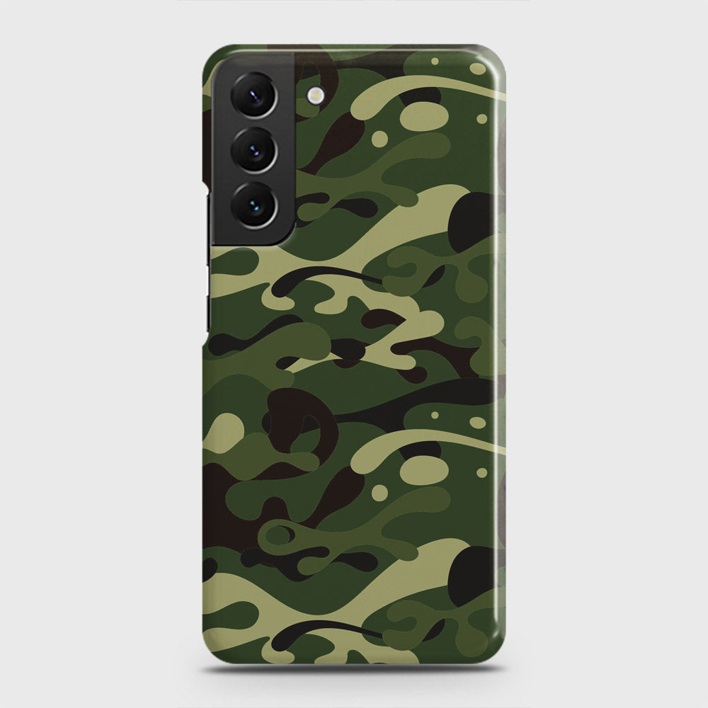 Samsung Galaxy S22 5G Cover - Camo Series - Forest Green Design - Matte Finish - Snap On Hard Case with LifeTime Colors Guarantee