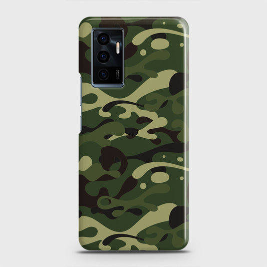 Vivo V23e Cover - Camo Series - Forest Green Design - Matte Finish - Snap On Hard Case with LifeTime Colors Guarantee