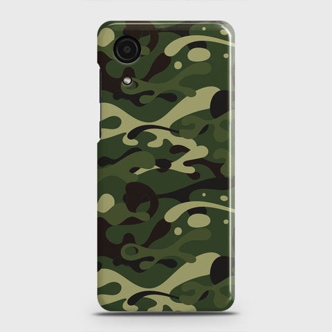 Samsung Galaxy A03 Core Cover - Camo Series - Forest Green Design - Matte Finish - Snap On Hard Case with LifeTime Colors Guarantee
