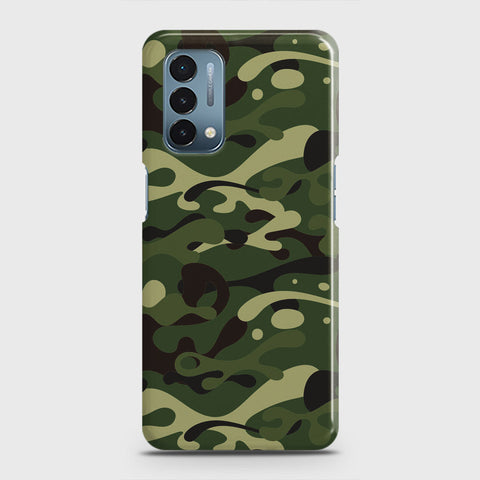 OnePlus Nord N200 5G Cover - Camo Series - Forest Green Design - Matte Finish - Snap On Hard Case with LifeTime Colors Guarantee