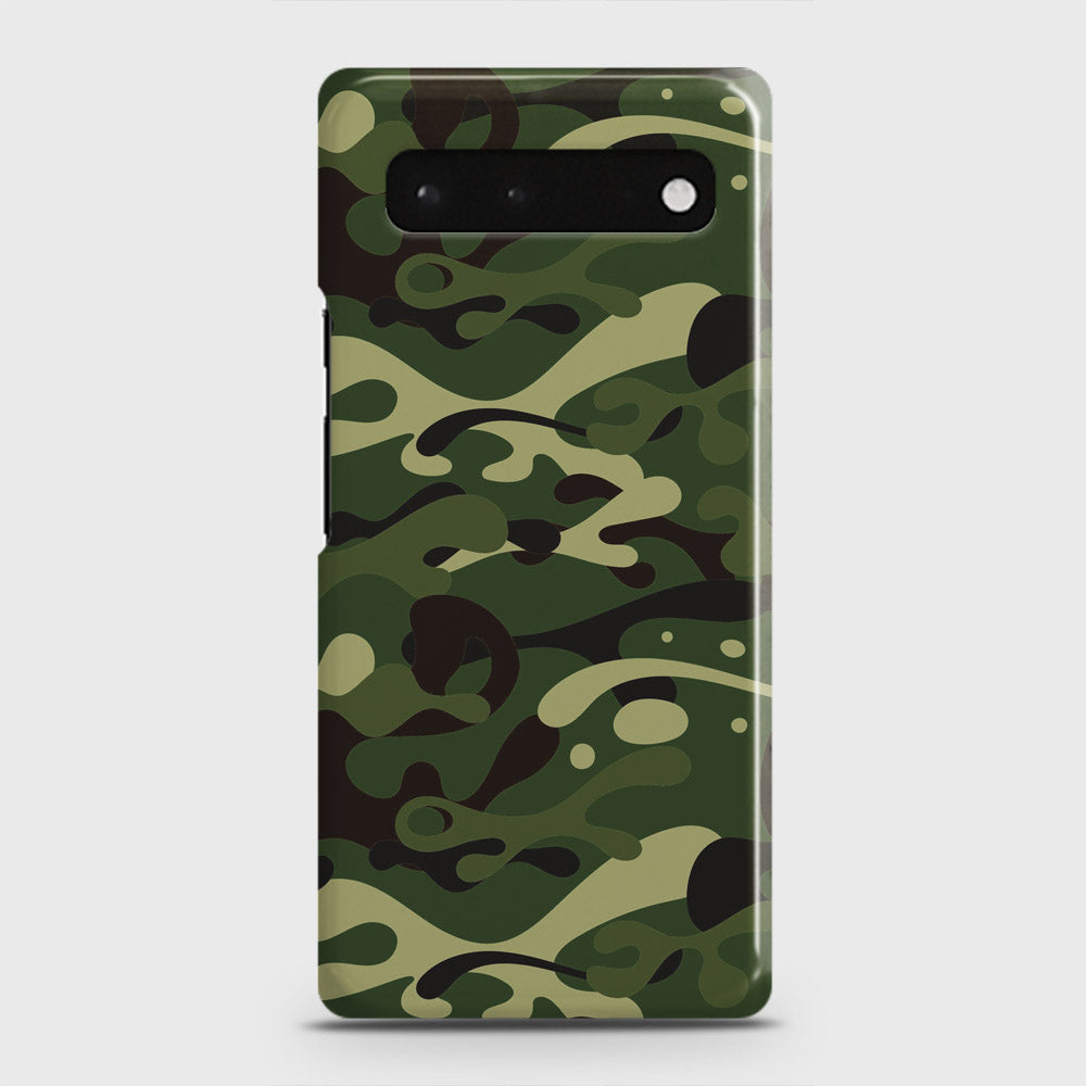 Google Pixel 6 Cover - Camo Series - Forest Green Design - Matte Finish - Snap On Hard Case with LifeTime Colors Guarantee