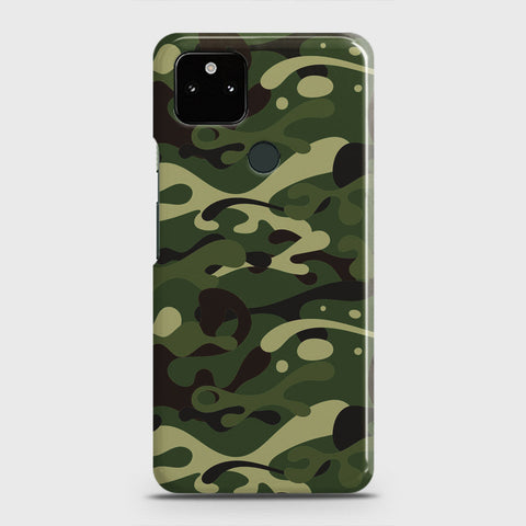 Google Pixel 5a 5G Cover - Camo Series - Forest Green Design - Matte Finish - Snap On Hard Case with LifeTime Colors Guarantee