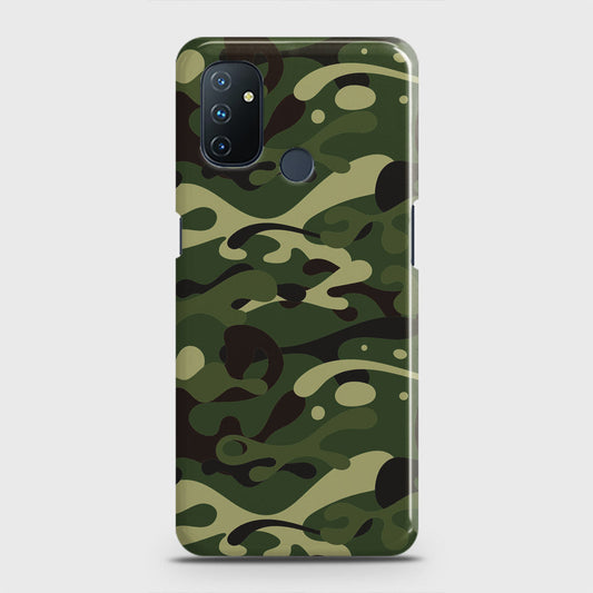 OnePlus Nord N100 Cover - Camo Series - Forest Green Design - Matte Finish - Snap On Hard Case with LifeTime Colors Guarantee