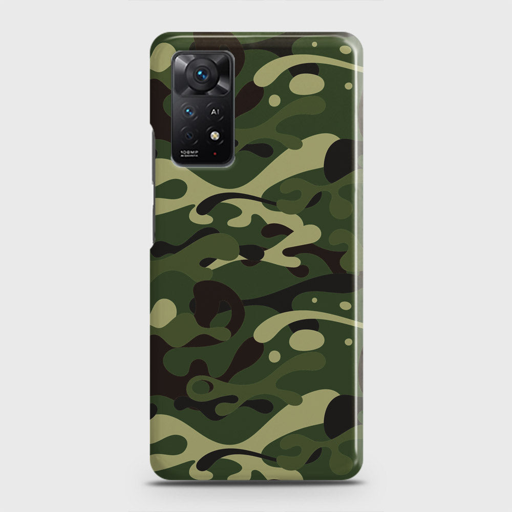 Xiaomi Redmi Note 11S Cover - Camo Series - Forest Green Design - Matte Finish - Snap On Hard Case with LifeTime Colors Guarantee